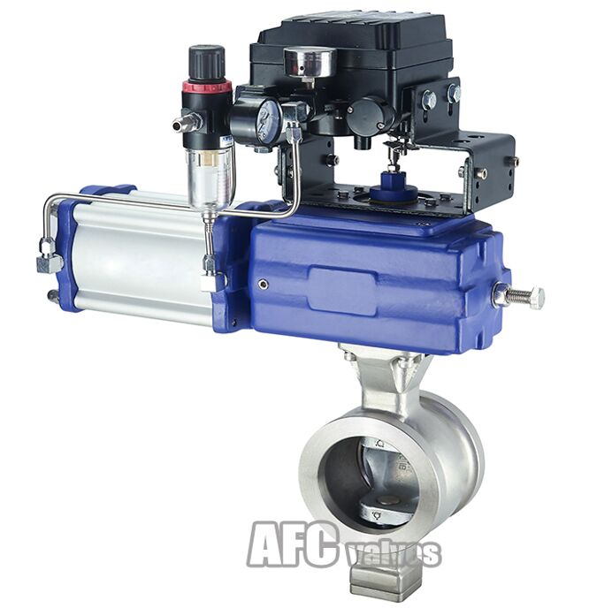 V-Port Ball Valve Wafer Style industrial valve